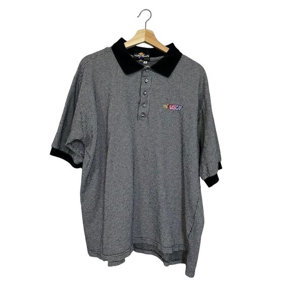NASCAR Vintage Collared Shirt XL Wrap It Up Janet Blase Tag black and white - Picture 1 of 6